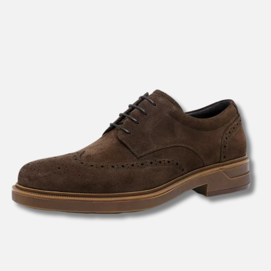 Oxford Elite Suede Shoes – Classic Brogue Design
